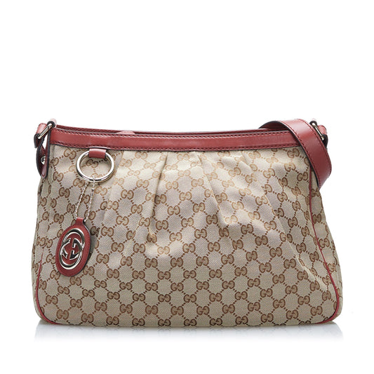 Gucci Leather Canvas Crossbody