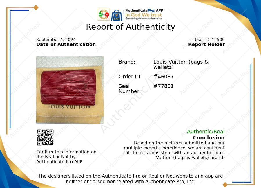 Epi 6 Key Holder Luxury Designer By Louis Vuitton Crossbody