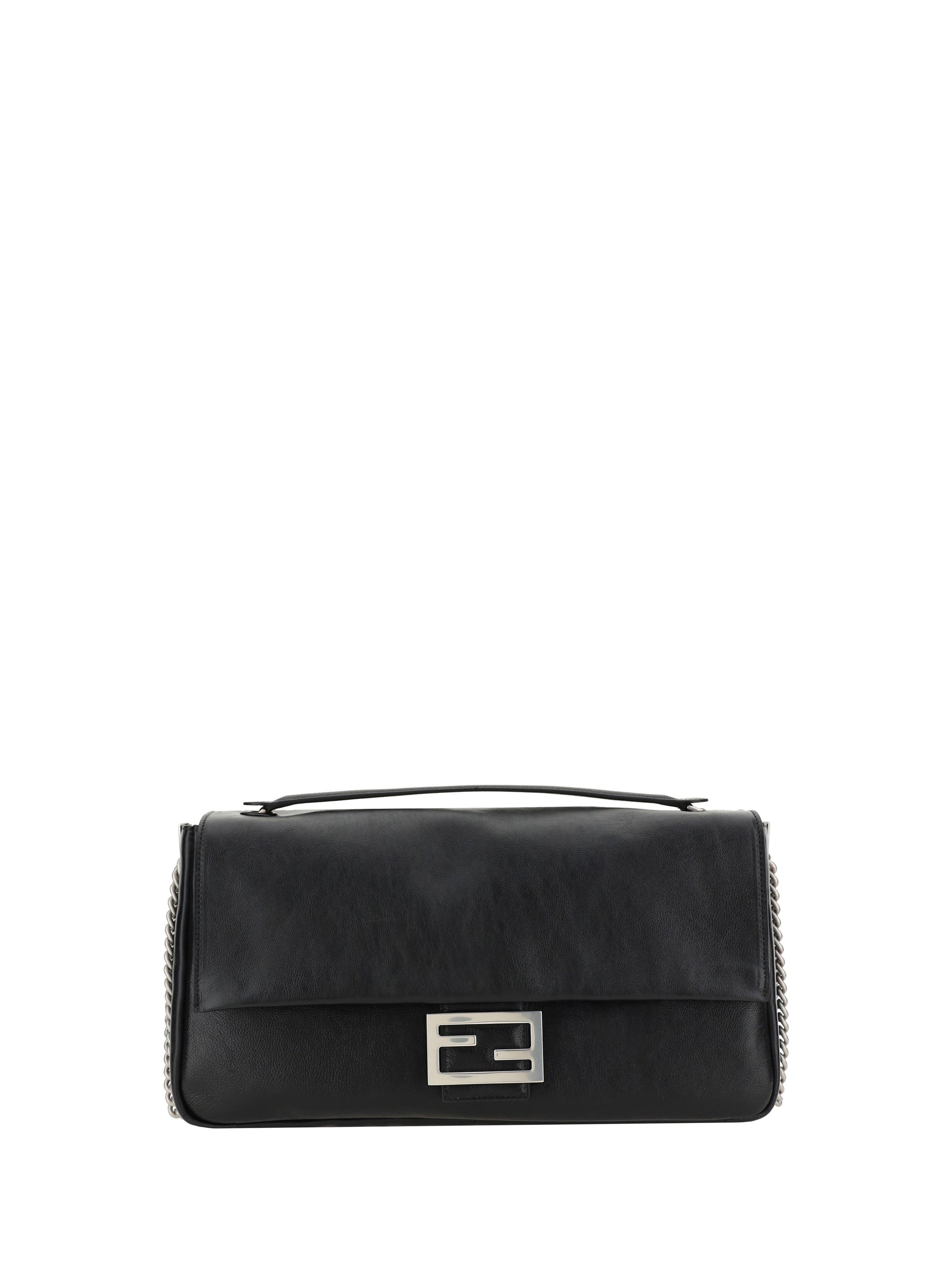 Fendi Women Leather Baguette Shoulder Bag