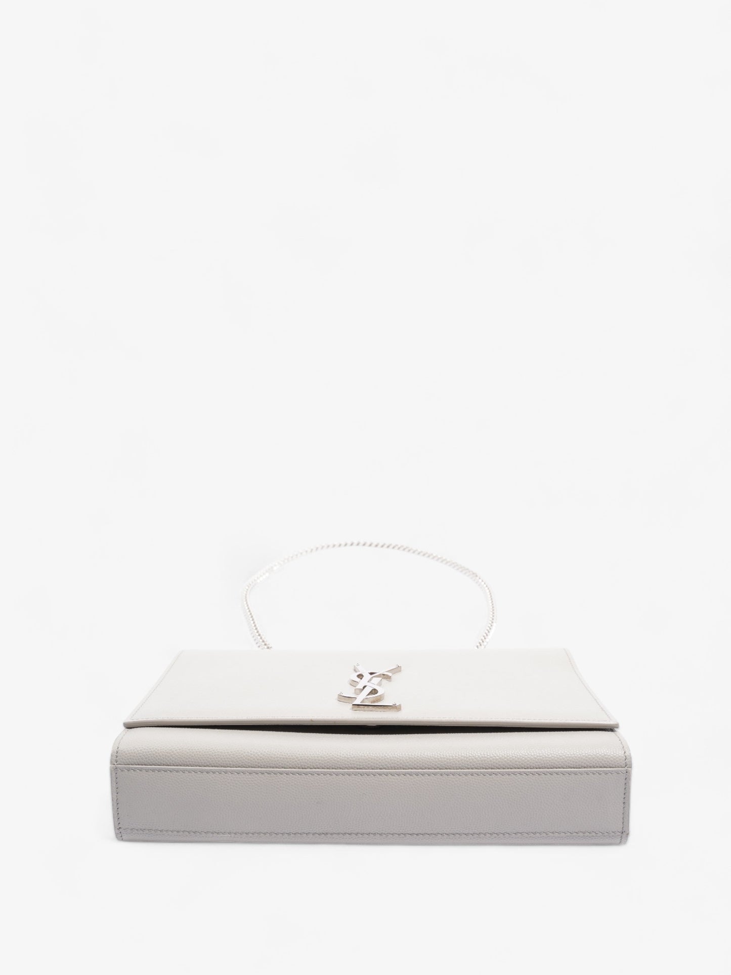 Saint Laurent Classic Monogram Kate Medium Grey Leather