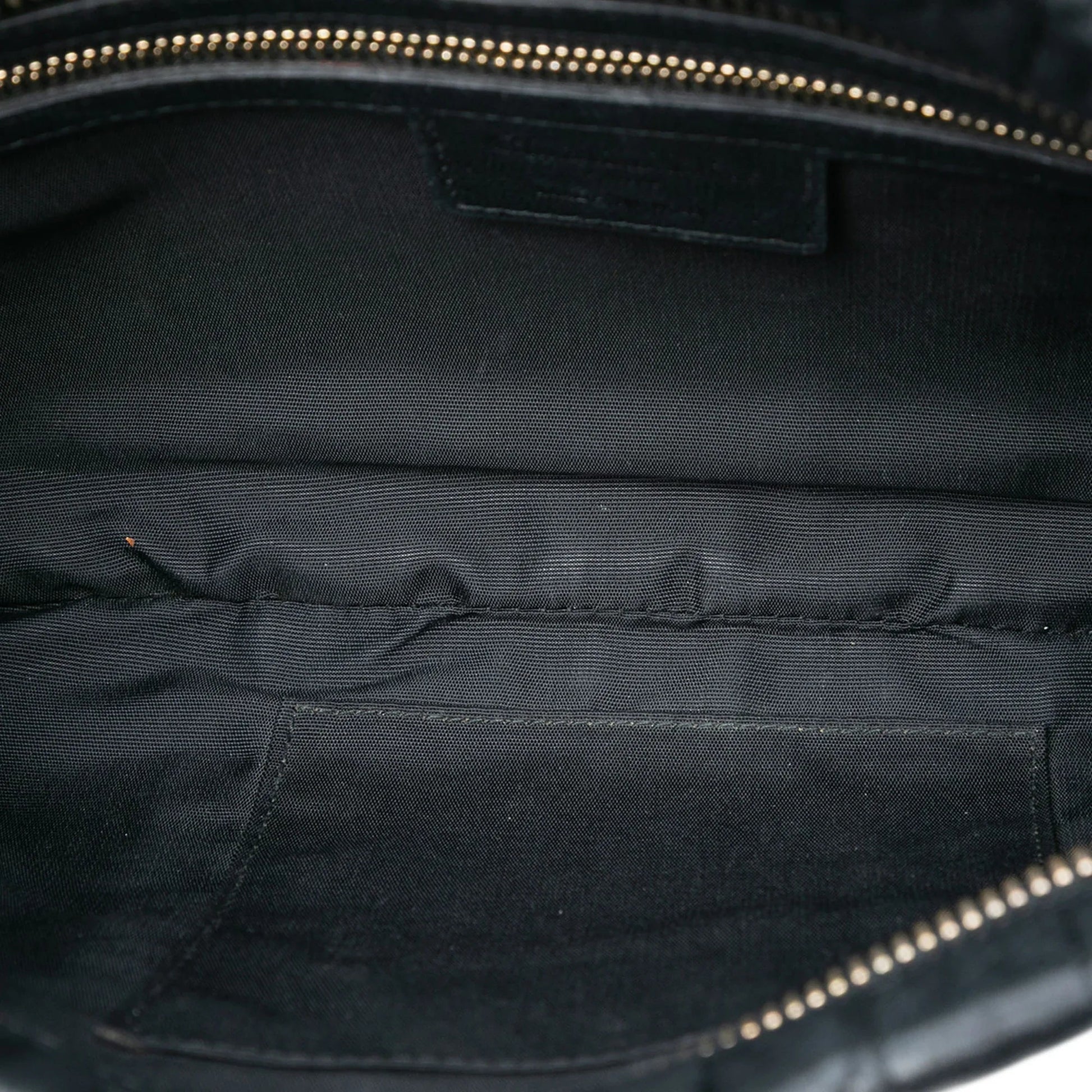 Black Dior Calfskin Cannage Rose Clutch