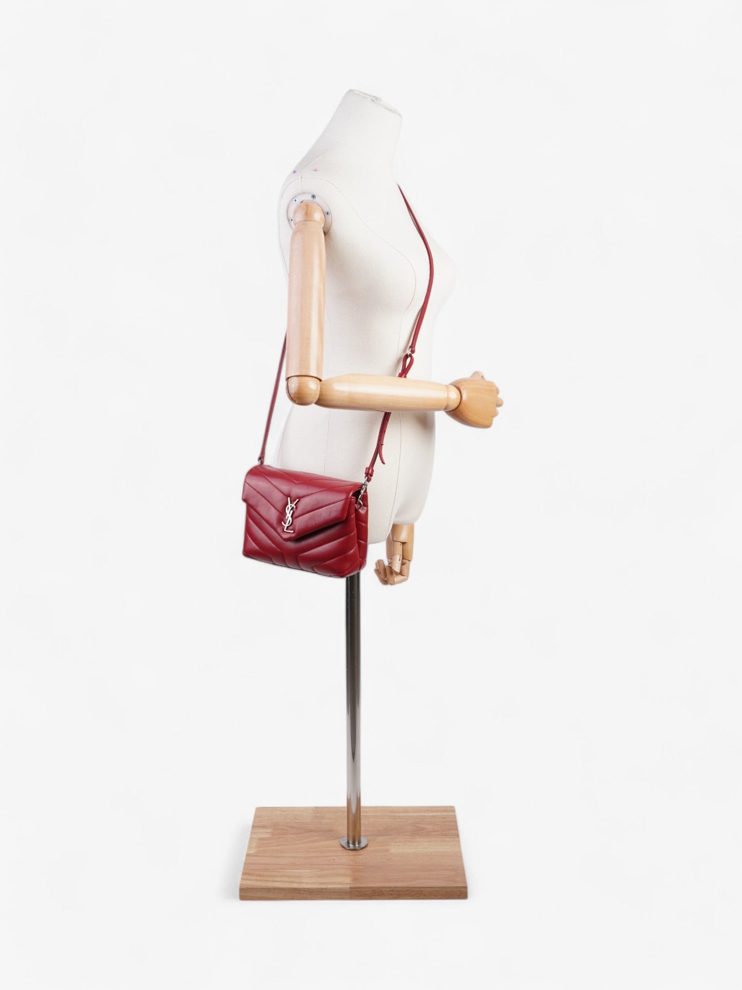 Saint Laurent Lou Lou Red Calfskin Leather Toy