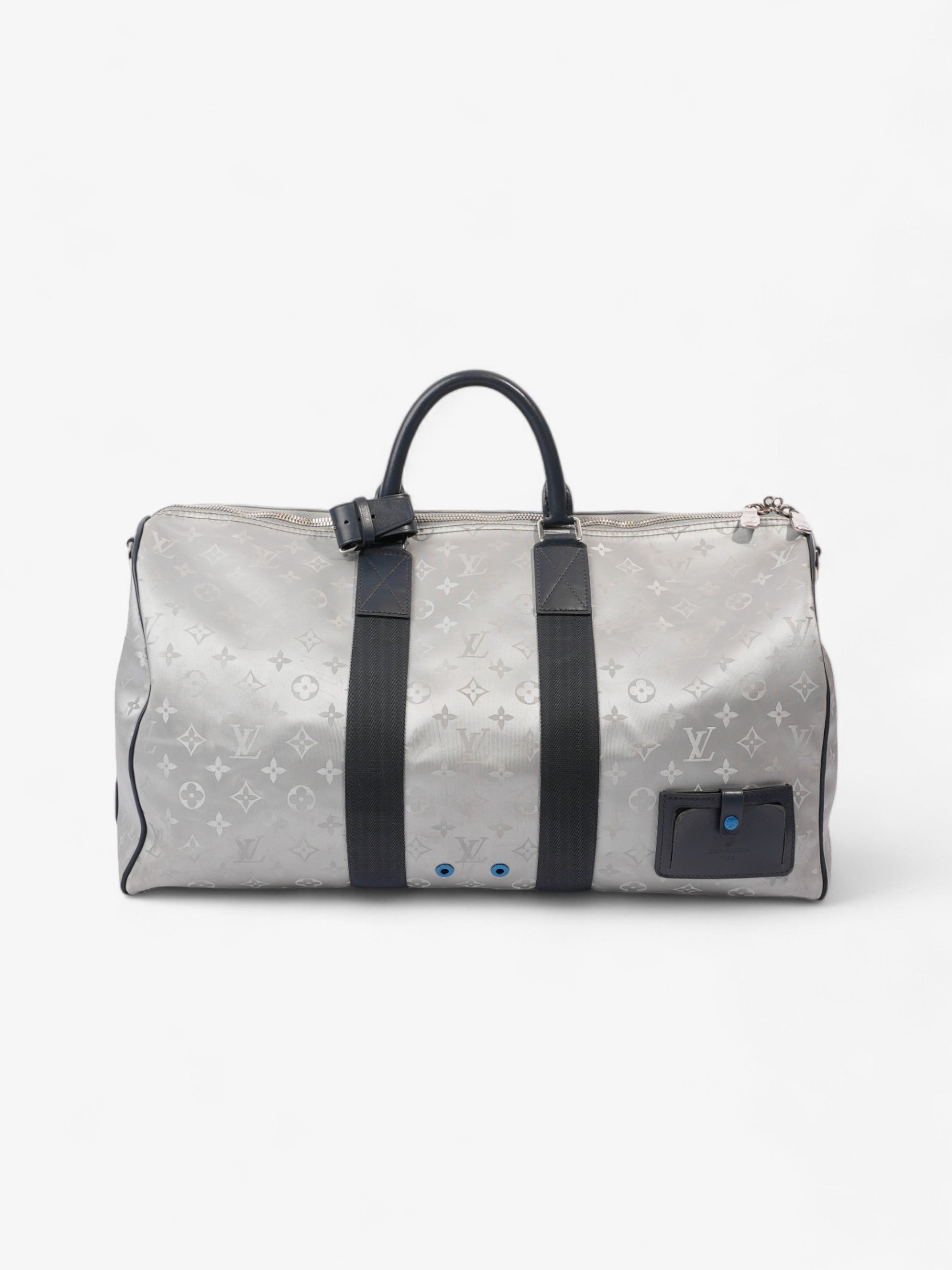 Louis Vuitton Keepall Bandouliere Monogram Satellite / Navy Blue Canvas 50