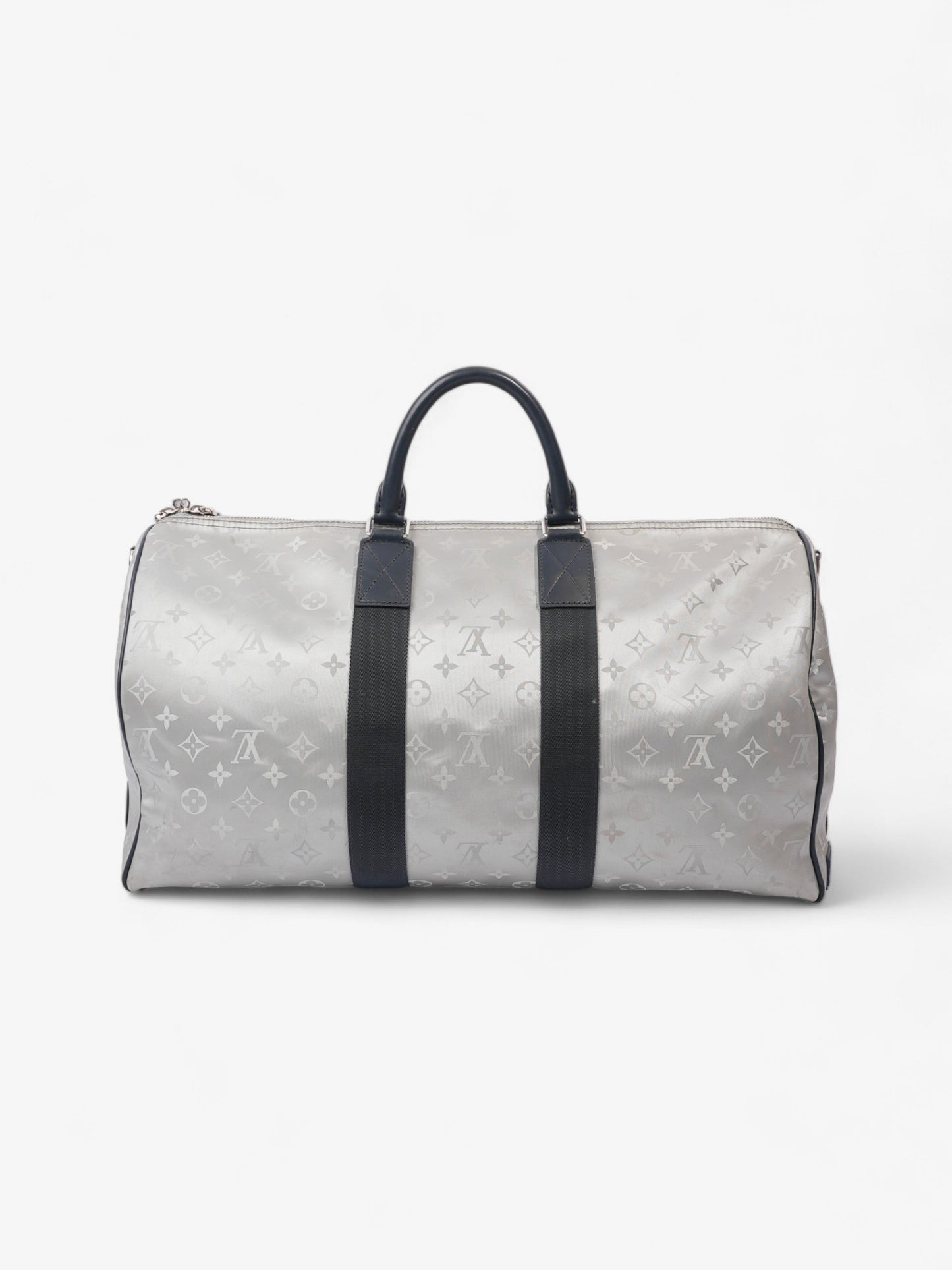  Louis Vuitton Keepall Bandouliere Monogram Satellite / Navy Blue Canvas 50
