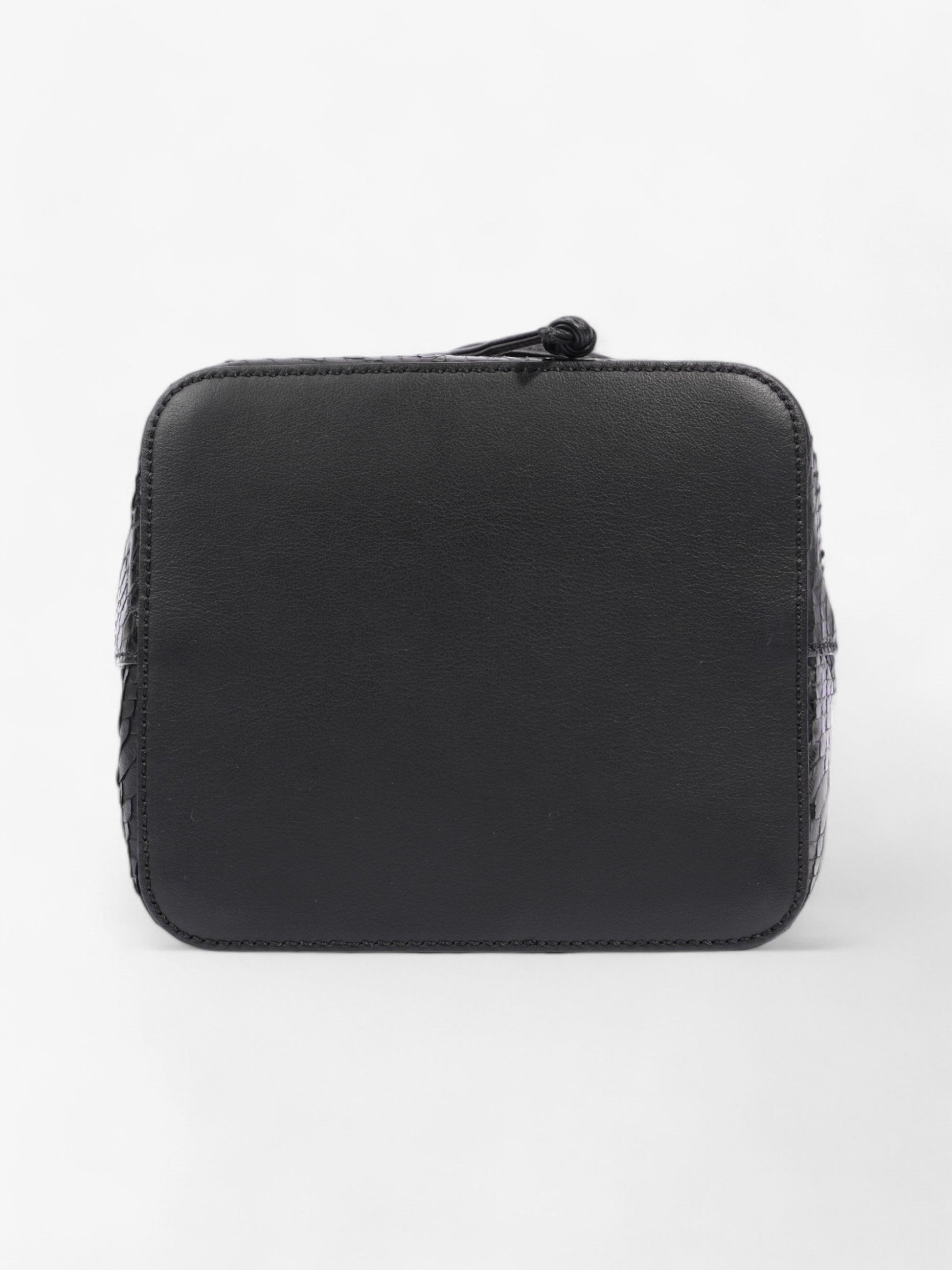 Fendi Mon Tresor Bucket Bag Black Embossed Leather