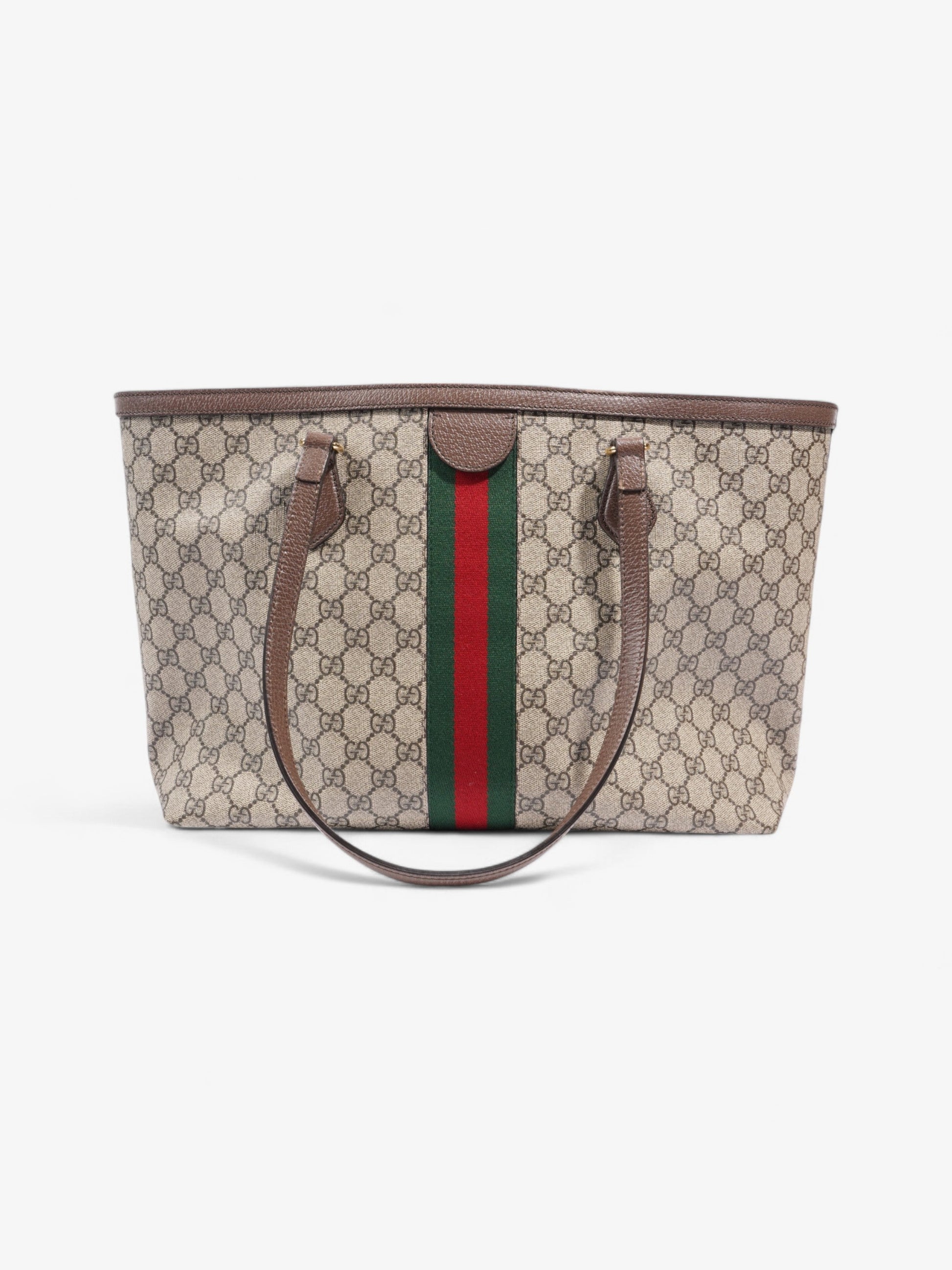 Gucci Ophidia GG Tote GG Supreme / Green / Red Canvas Medium