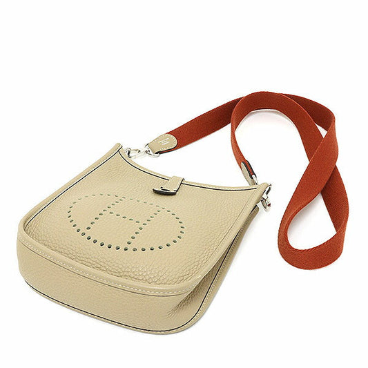 HERMES Shoulder Bag Taurillon Clemence trench x cuible Evelyn TPM Amazone