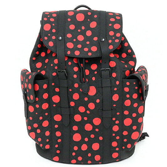 LOUIS VUITTON Backpack Taurillon Clemence black LV x YK Christopher MM