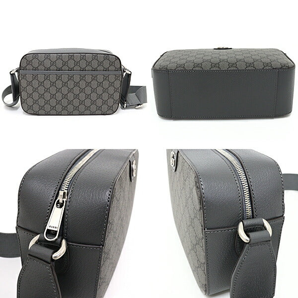 GUCCI Shoulder Bag 767190 GG Supreme Canvas gray Ophidia Medium Shoulder Bag