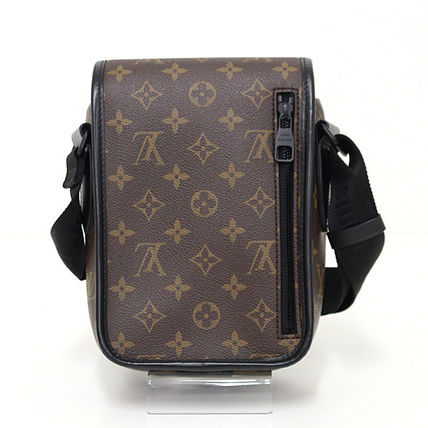 LOUIS VUITTON Shoulder Bag PVC, Leather black Monogram Macasa archie messenger mens