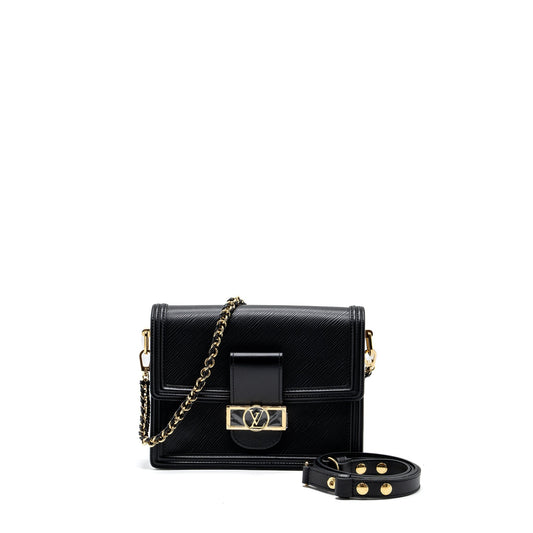 Louis Vuitton Dauphine MM Epi Black GHW (NEW Version)