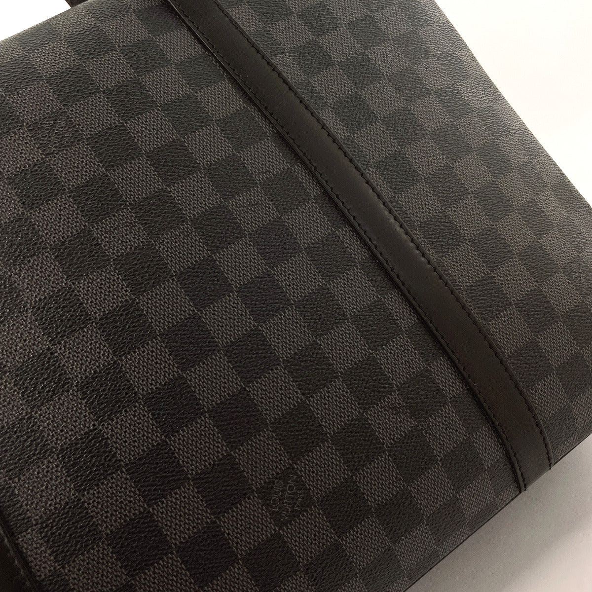 LOUIS VUITTON Business bag N48118 Damier Grafitte black Yone mens