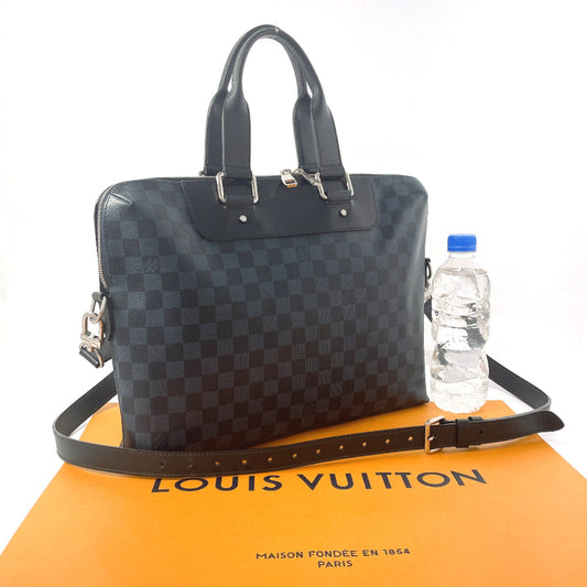 LOUIS VUITTON Business bag N42241 Damier Cobalt black 2WAY Porto Documents Jules mens