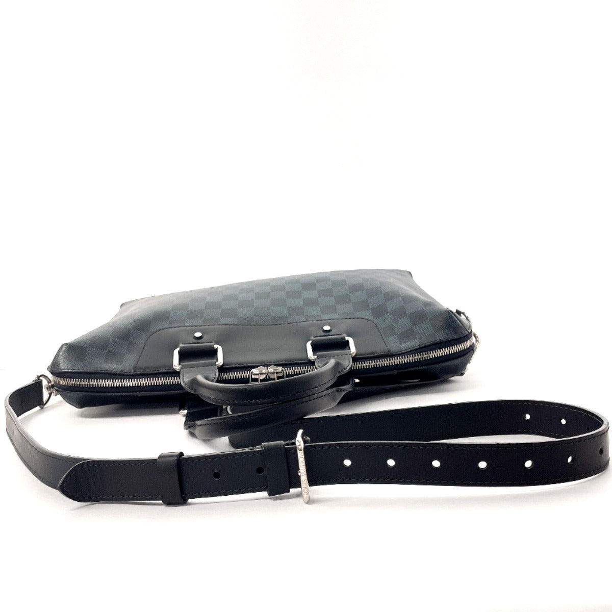 LOUIS VUITTON Business bag N42241 Damier Cobalt black 2WAY Porto Documents Jules mens