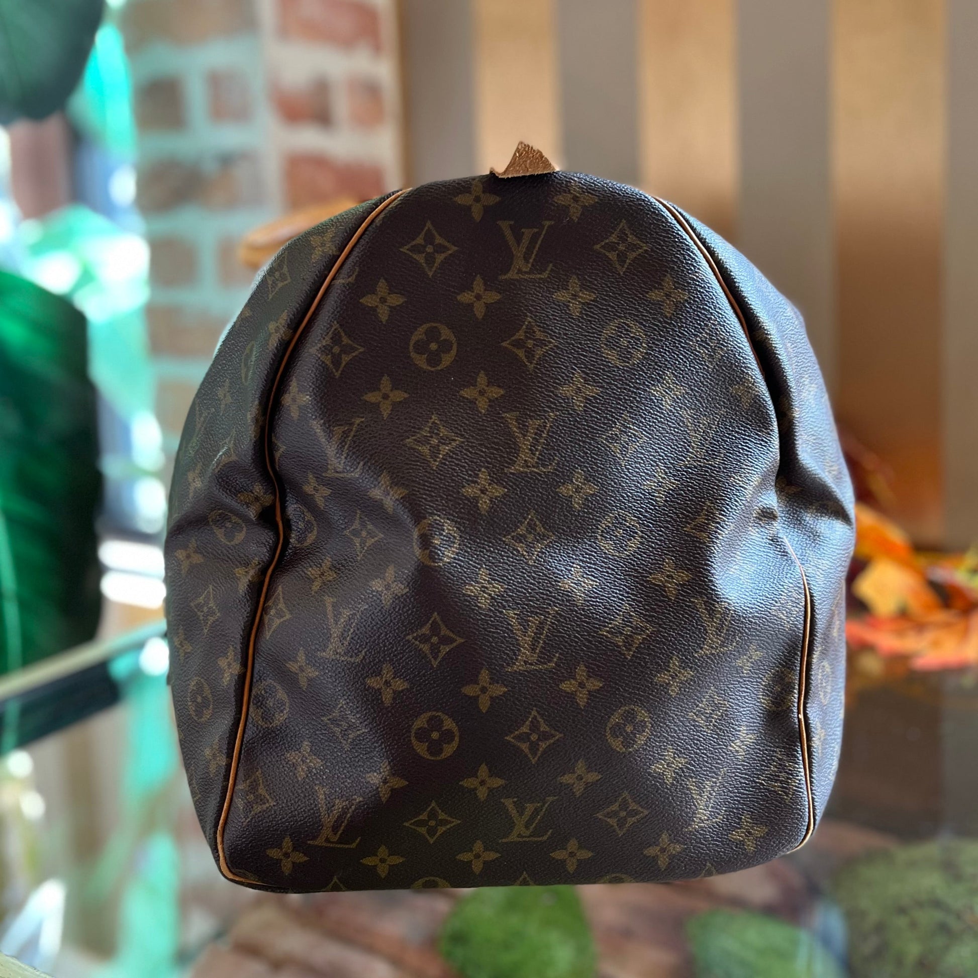 LOUIS VUITTON Keepall 60 Brown Monogram Canvas Duffle Bag
