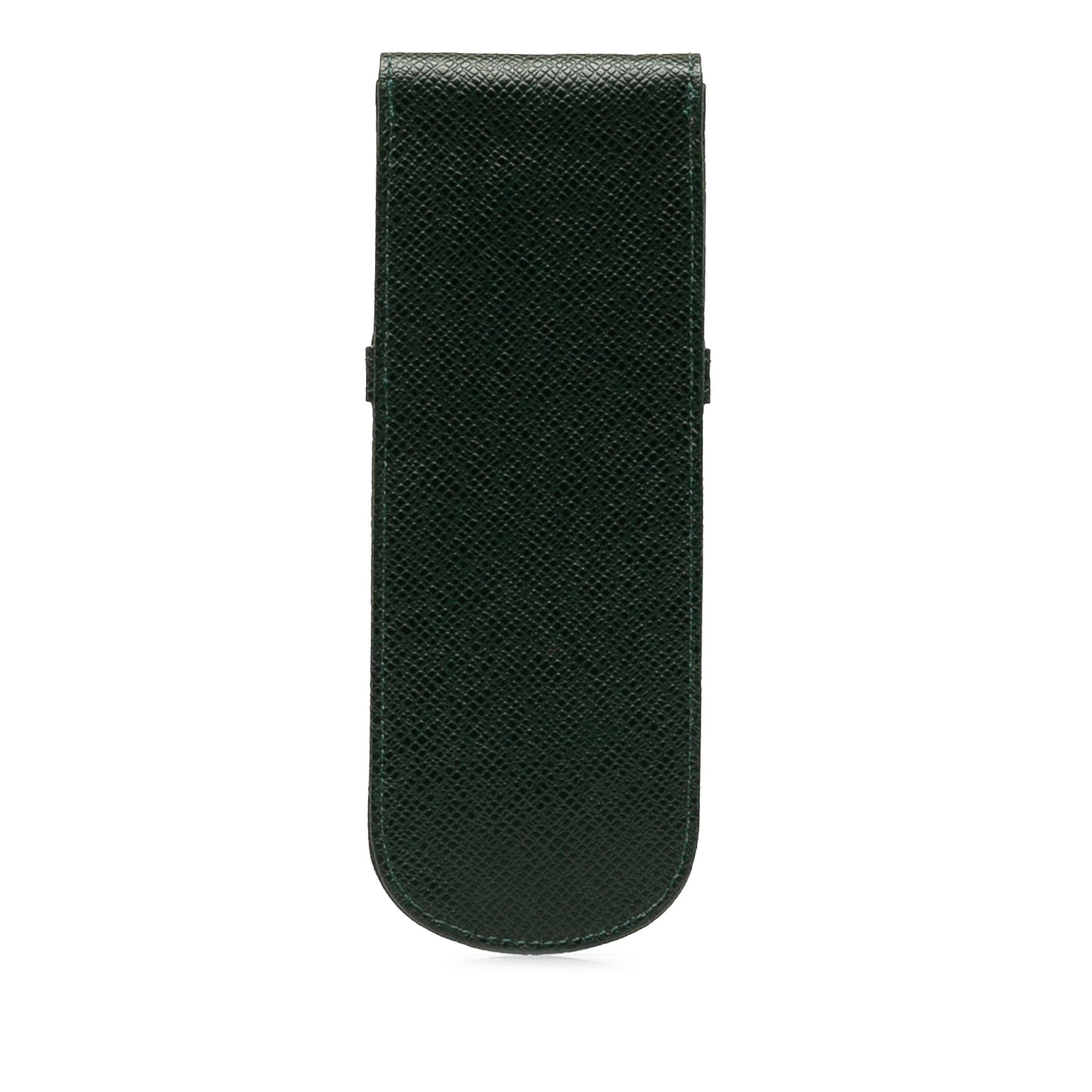 Green Louis Vuitton Taiga Etui Pen Case Crossbody
