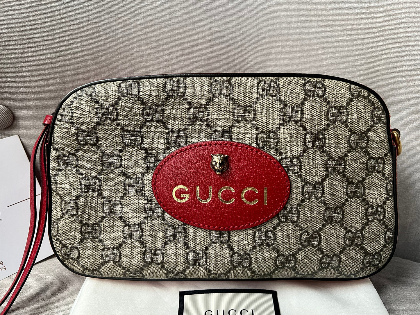 Gucci GG Supreme Leather Canvas Crossbody Style 3