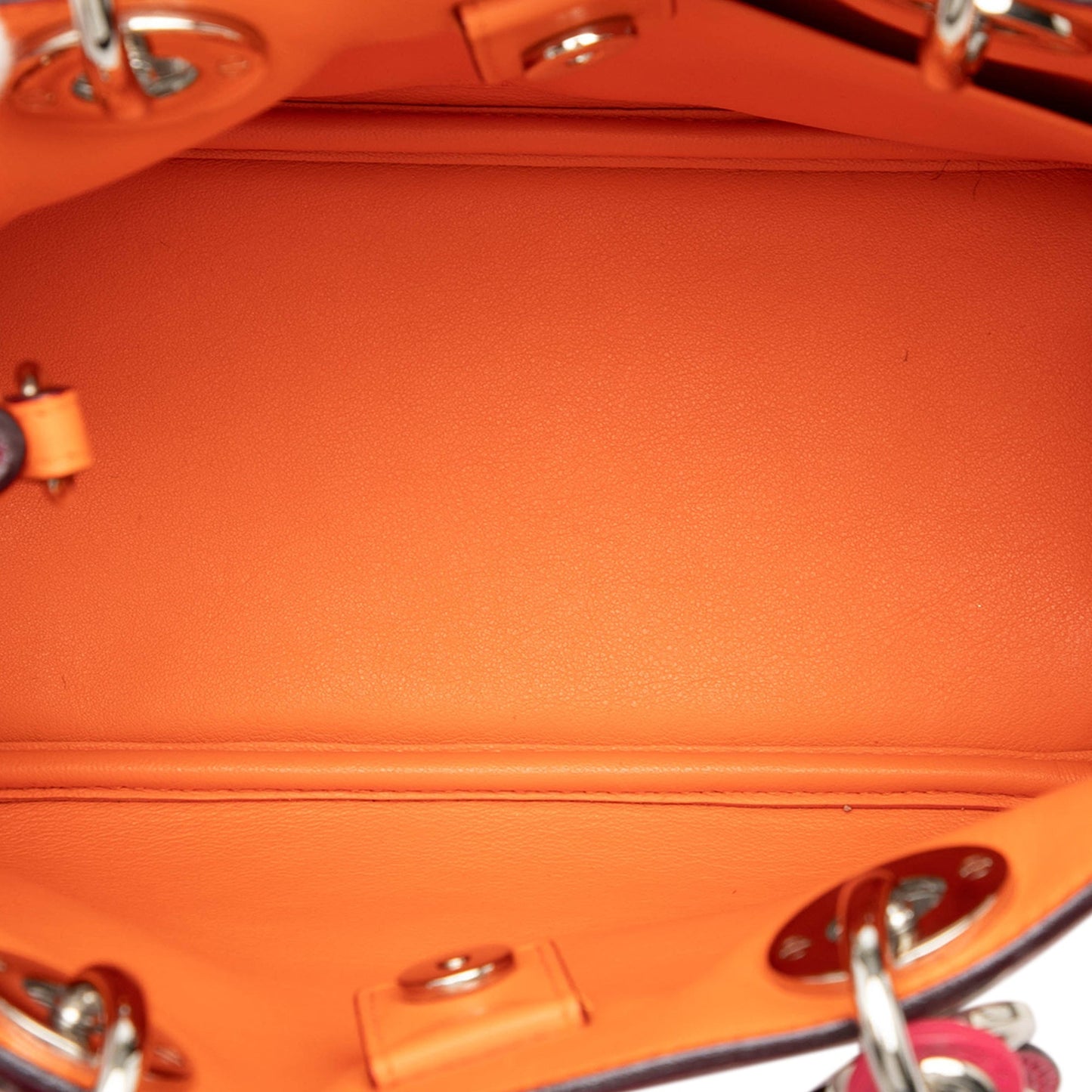Pink Dior Mini Leather Diorissimo Satchel