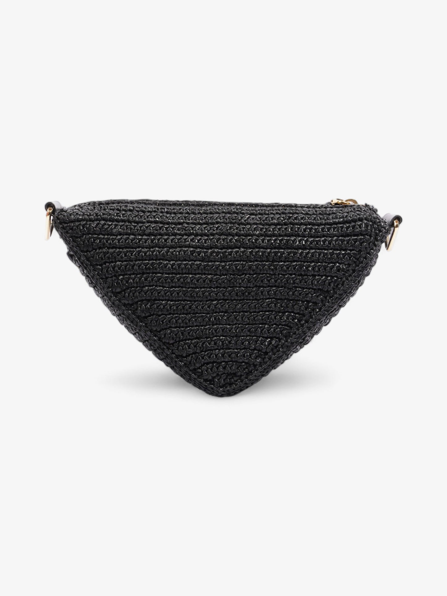 Prada Crochet Black Raffia