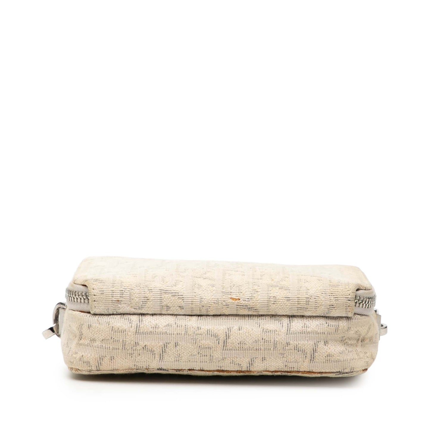 Beige Dior Oblique Canvas Double Zip Crossbody