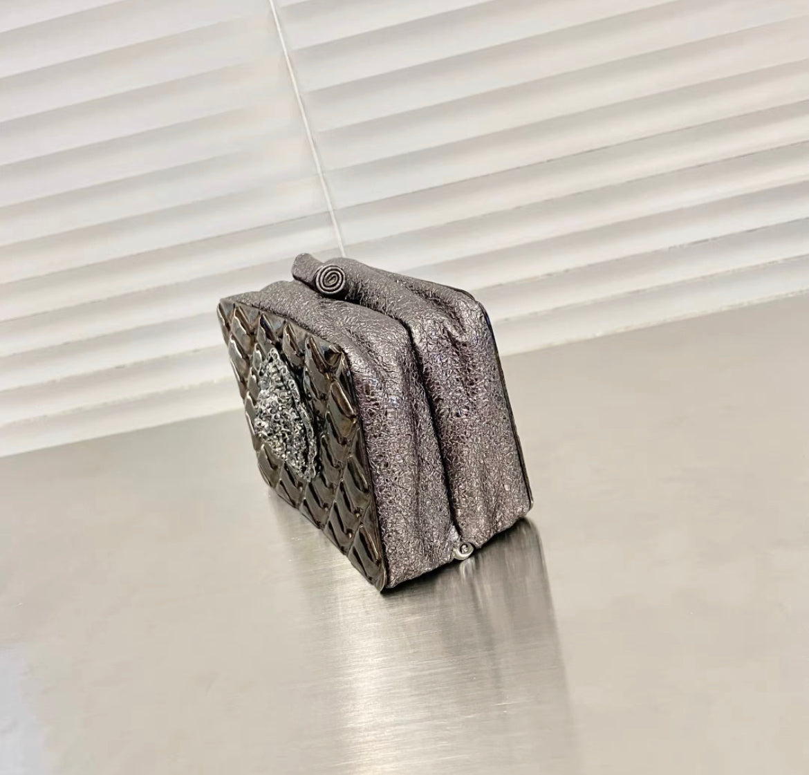 Chanel MinaudiÃ¨re Moscow Leo Runway Rare Metal Clutch