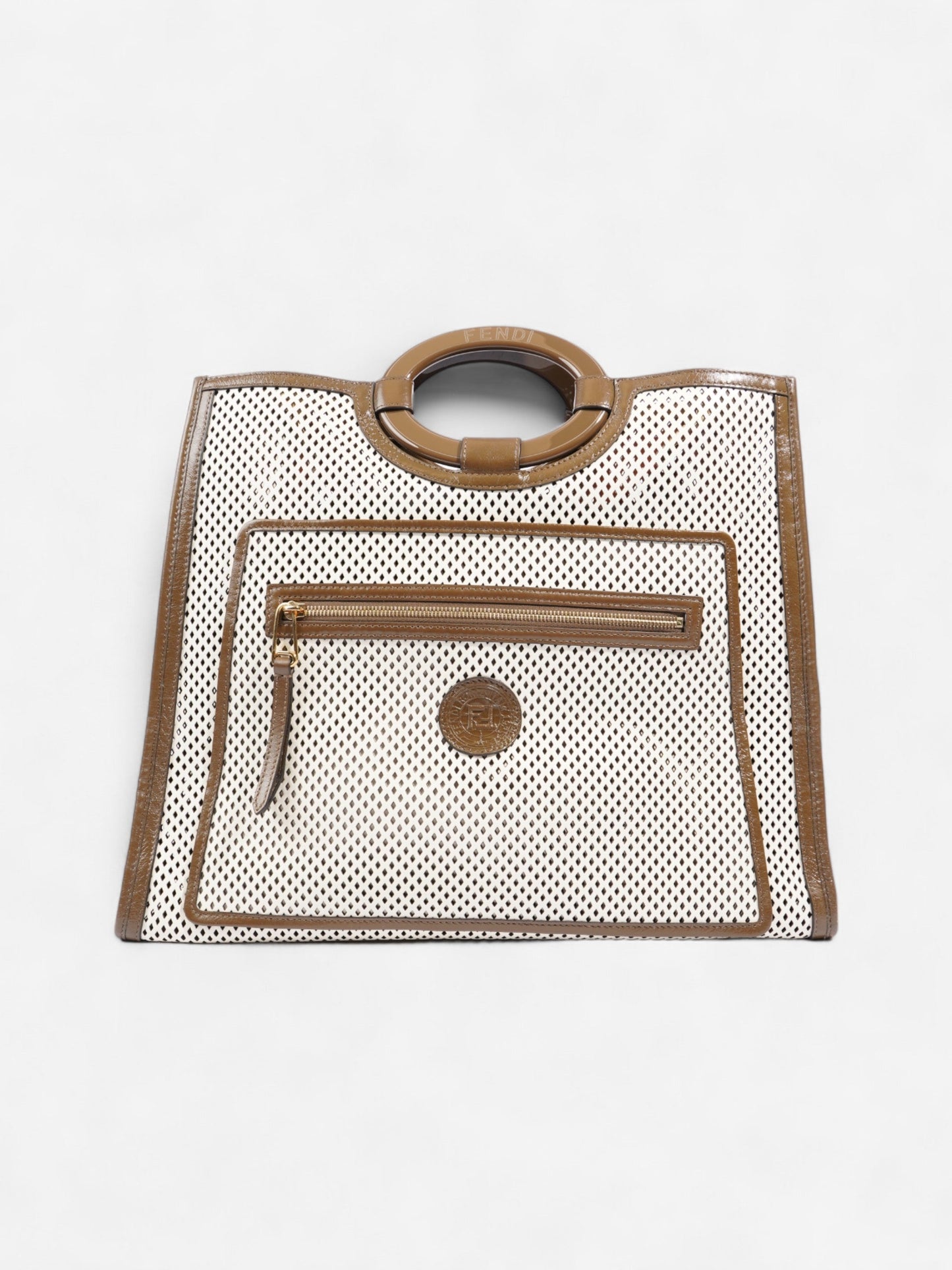 Fendi Spy Bag Gold / Silver Leather