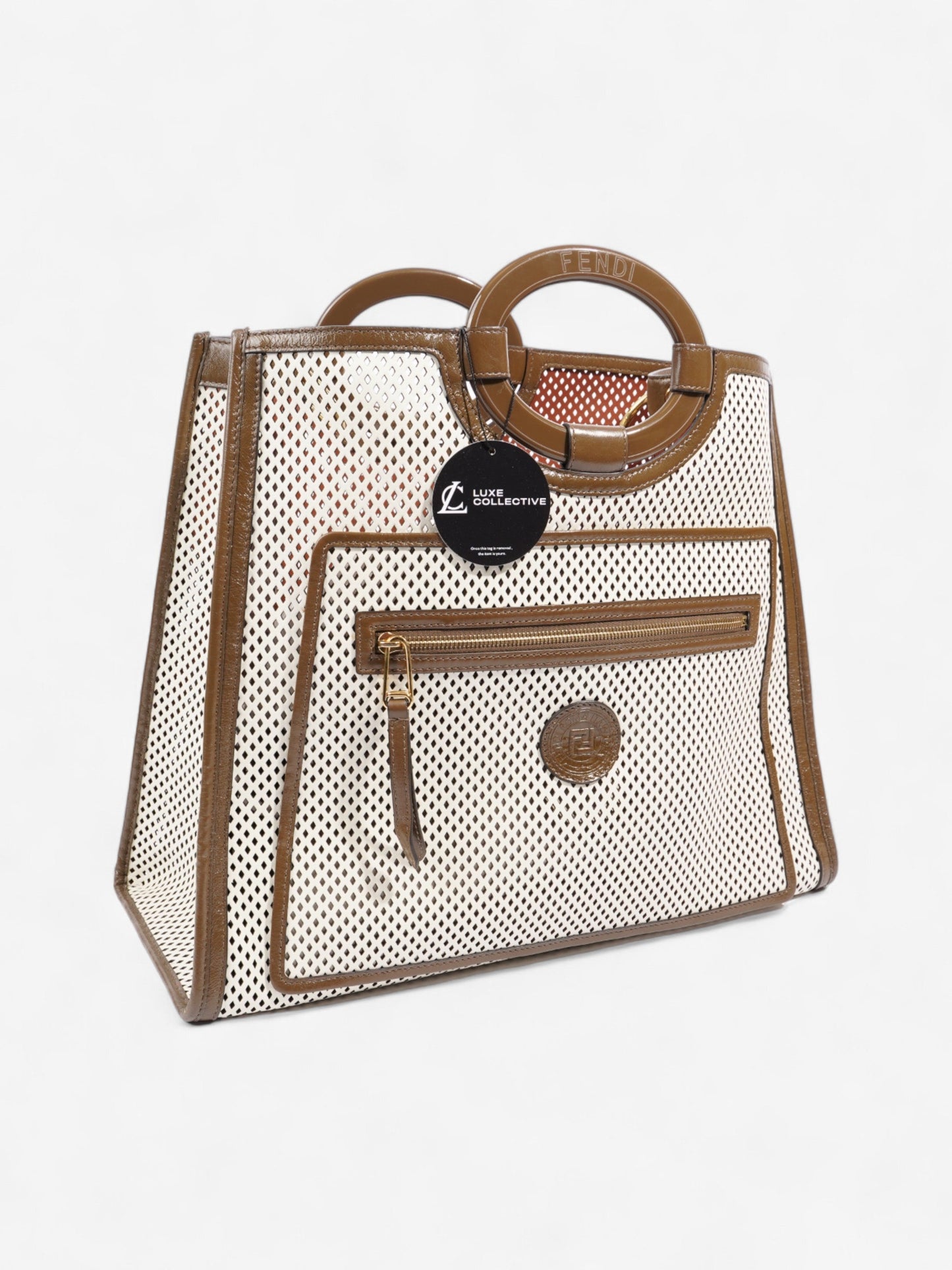 Fendi Spy Bag Gold / Silver Leather
