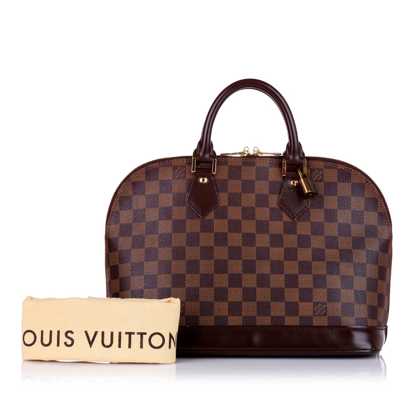 Louis Vuitton Damier Ebene Alma PM Brown
