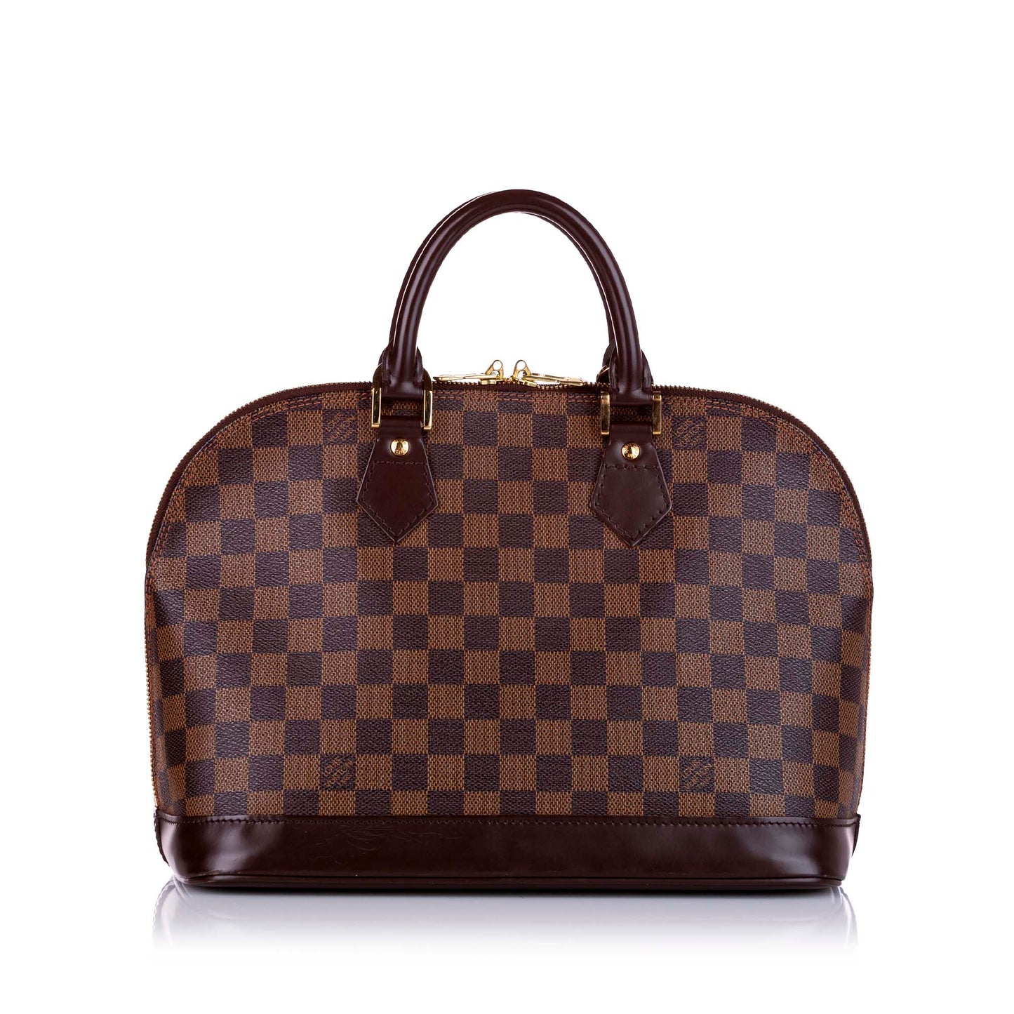 Louis Vuitton Damier Ebene Alma PM Brown