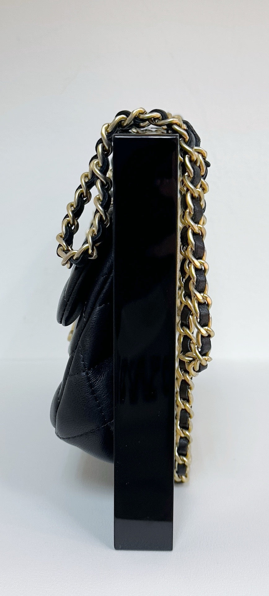 Chanel Black Priv e Collection Runway Frame Bag 1951 holo