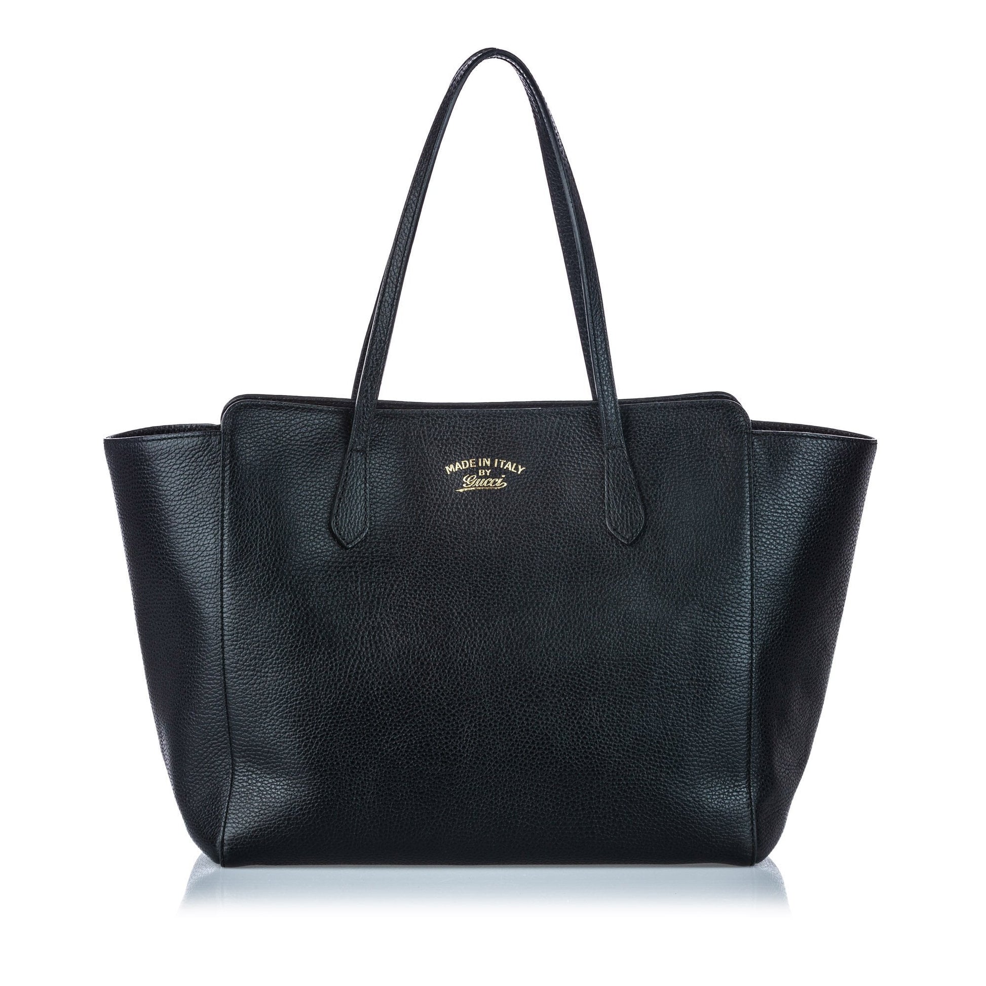 Gucci Black Leather Tote Style 1