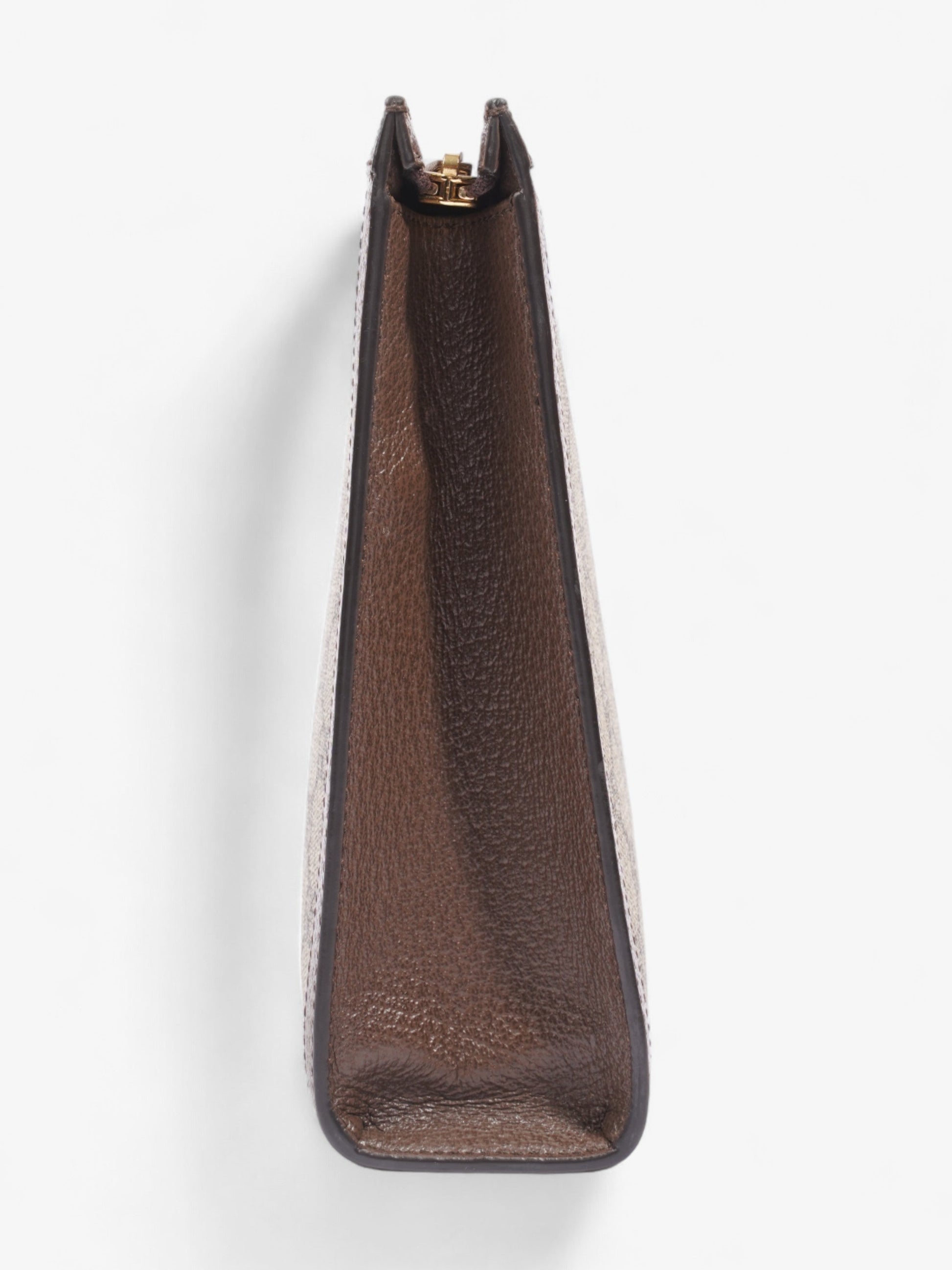Gucci Ophidia GG Pouch Beige And Ebony GG Supreme / Green And Red Web Coated Canvas