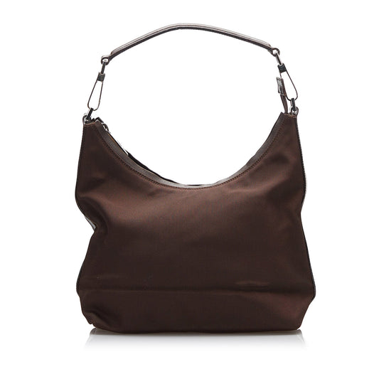 Gucci Leather Canvas Shoulder Bag