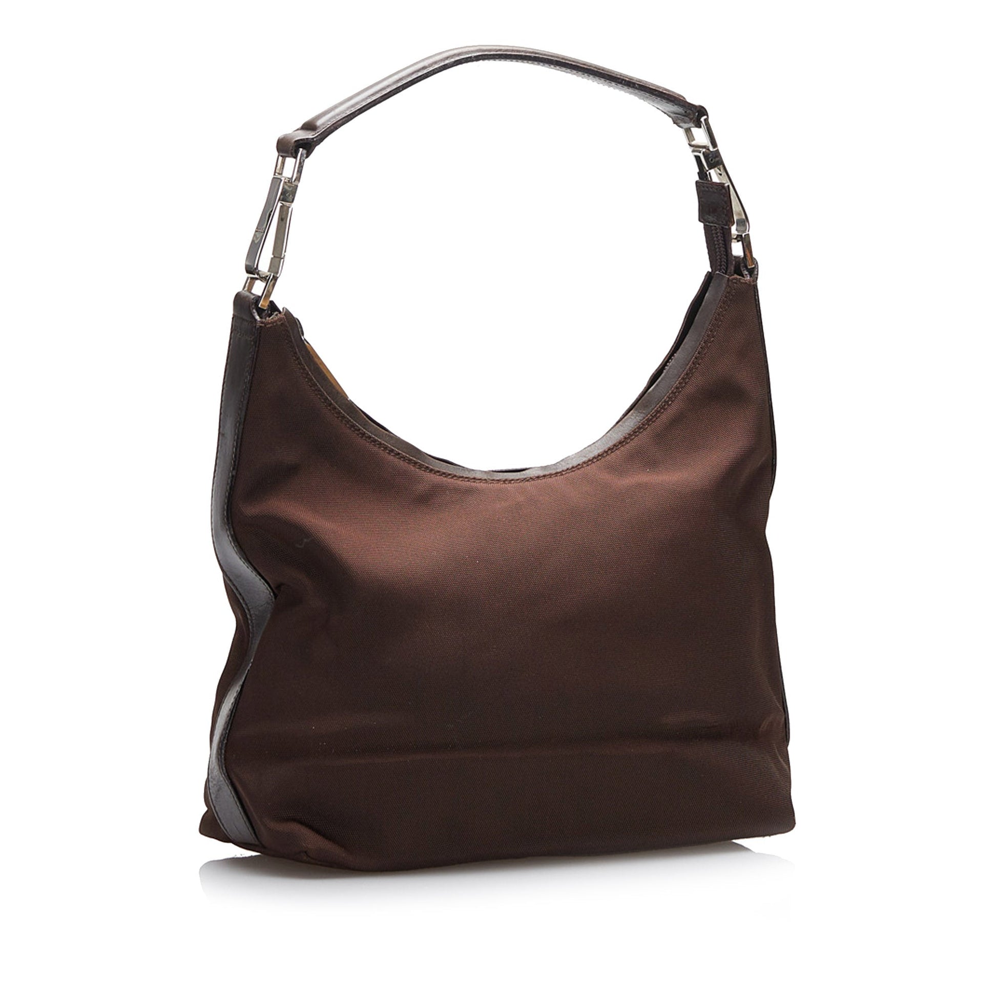 Gucci Leather Canvas Shoulder Bag