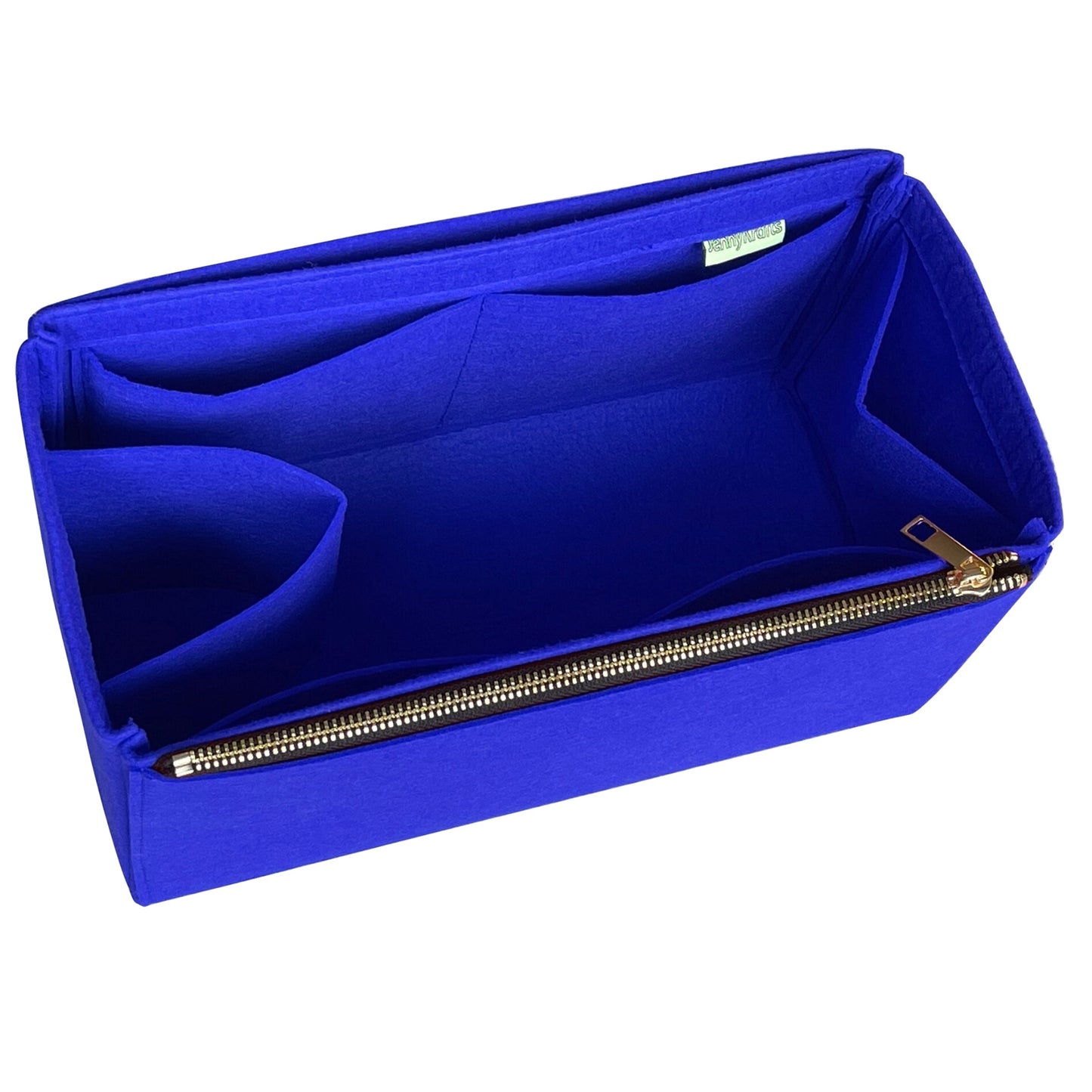 Organizer for [Peekaboo X-Lite Medium, Fendi] Bag Insert (Felt, Full-width Zip and Open Pocket)
