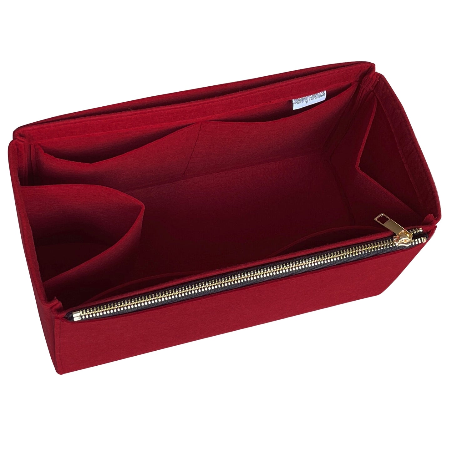 Organizer for [By The Way Selleria Mini, Fendi] Bag Insert (Felt, Long Zip and Open Compartment)