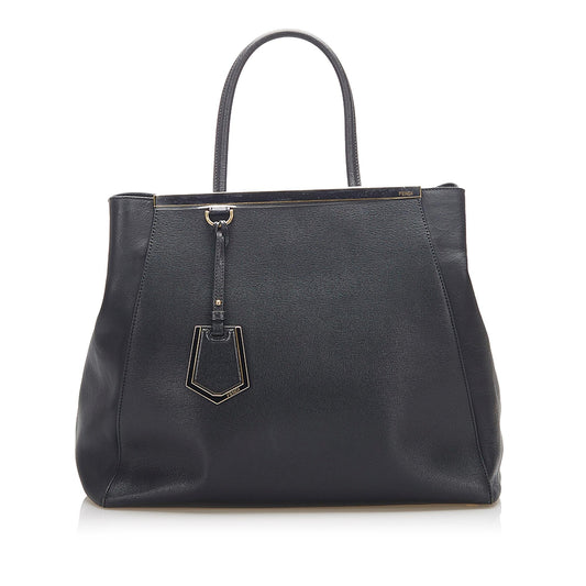 Fendi 2Jours Leather Handbag (22354)