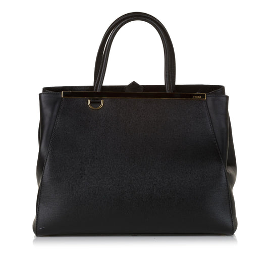 Fendi 2Jours Leather Satchel (32224)