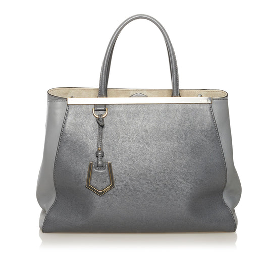 Fendi 2Jours Leather Satchel (35691)