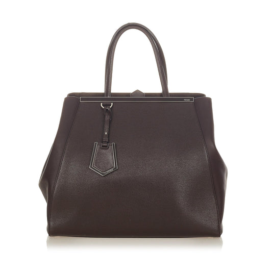 Fendi 2Jours Leather Tote Bag (26240)