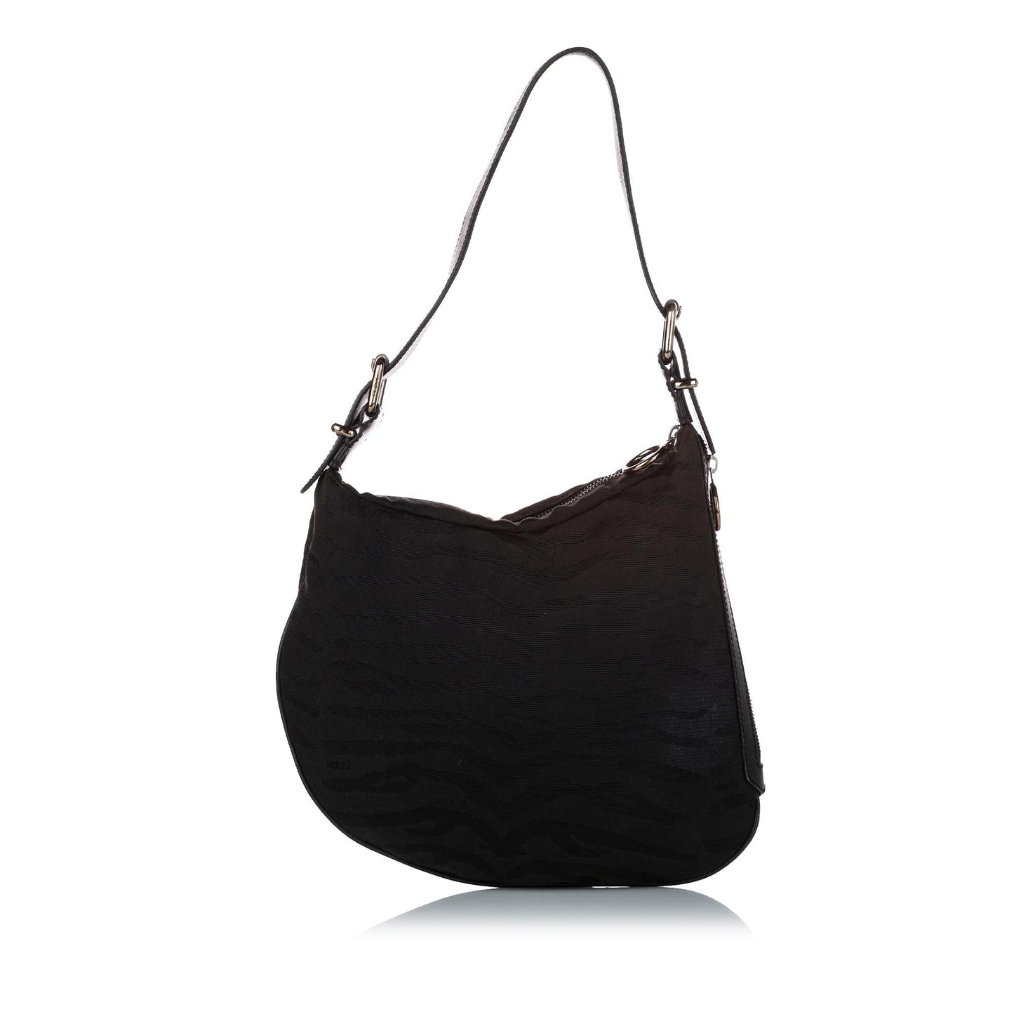 Fendi Animal Print Oyster Canvas Shoulder Bag (25272)
