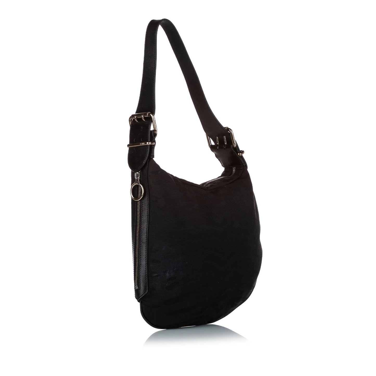 Fendi Animal Print Oyster Canvas Shoulder Bag (25272)