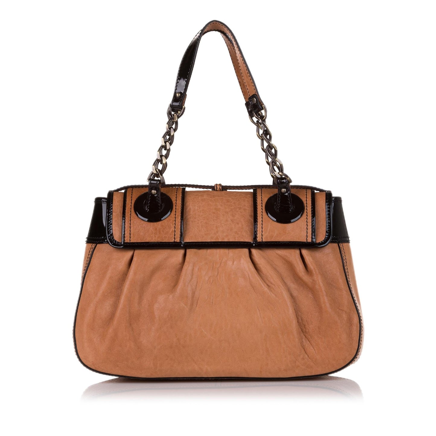 Fendi B. Bag Leather Handbag (34835)