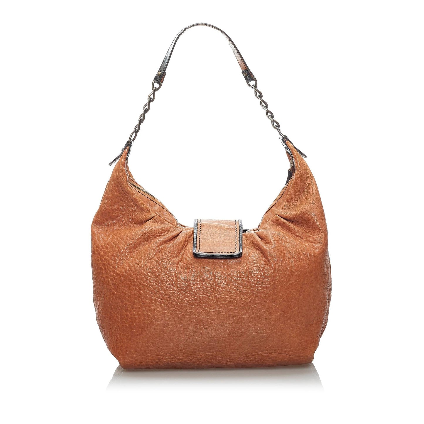 Fendi B Bag Leather Shoulder Bag (34202)