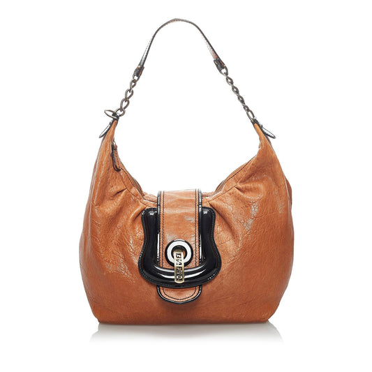 Fendi B Bag Leather Shoulder Bag (34202)