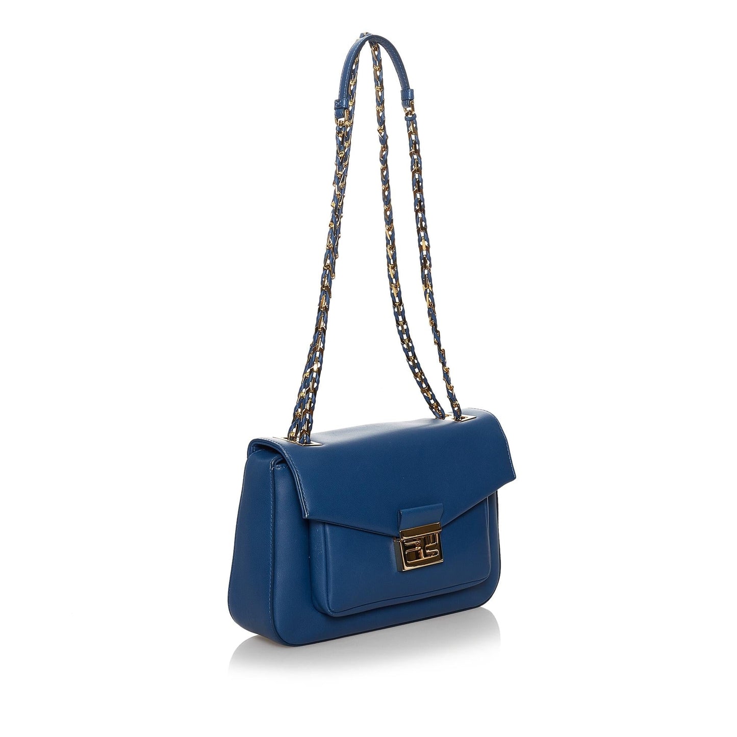 Fendi Be Baguette Leather Crossbody Bag (30577)