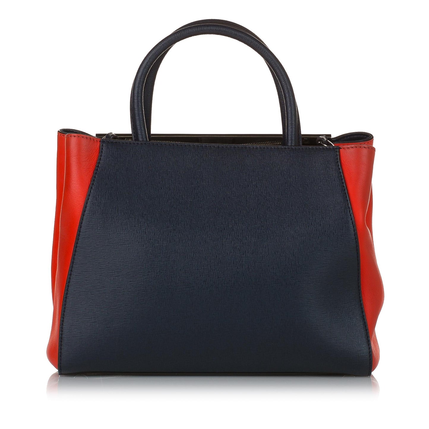 Fendi Bicolor 2Jours Leather Satchel (32744)