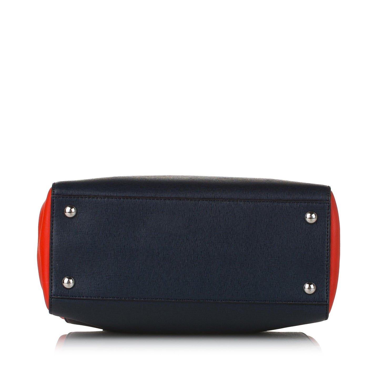 Fendi Bicolor 2Jours Leather Satchel