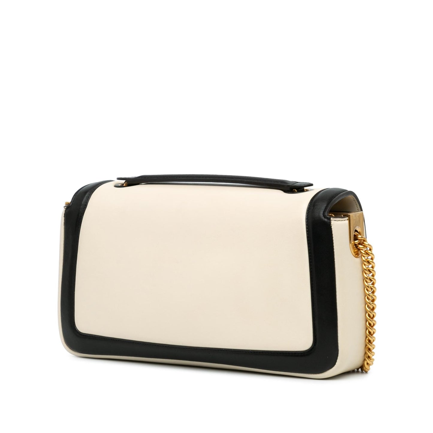Fendi Bicolor Leather Chain Midi Baguette (SHG-dW85u0)