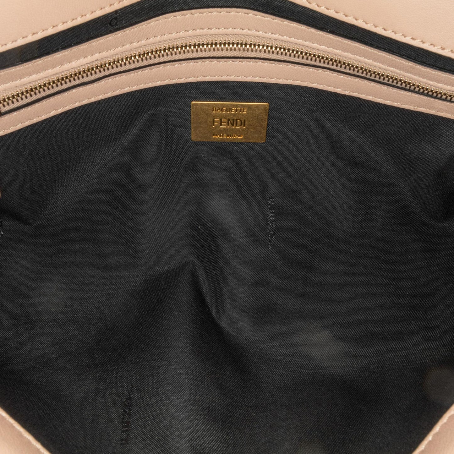 Fendi Bicolor Leather Chain Midi Baguette (SHG-AZNVmi)